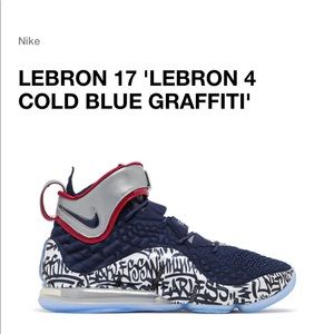 Lebron 17 “Lebron 4 Cold Blue Graffiti”